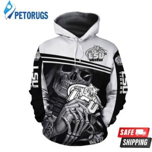 Lsu Tigers Ncaa Skull 3D Hoodie