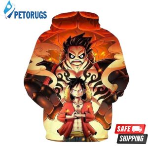 Luffy Gear 4Th Bounce Man One Piece 3D Hoodie