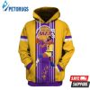 Magic Johnson Lakers And Pered Custom Magic Johnson Graphic 3D Hoodie