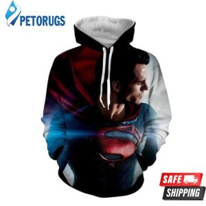 Man Of Steel Superman 3D Hoodie