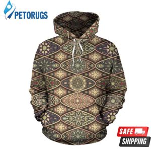 Mandala Motif Themed 3D Hoodie