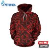 Maori Red Black Themed 3D Hoodie