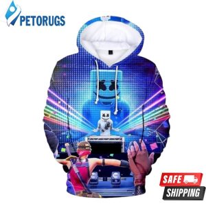 Marshmello Blue C 3D Hoodie