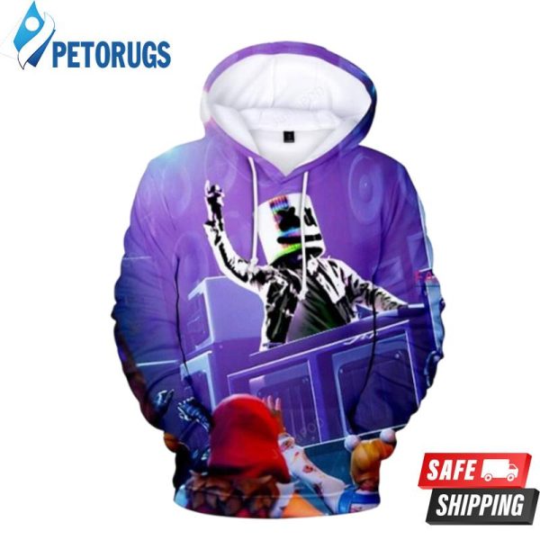 Marshmello Purple 3D Hoodie