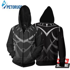 Marvel Comics Black Panther Cosplay 3D Hoodie