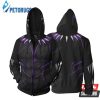 Marvel Comics Black Panther Purple Cosplay 3D Hoodie