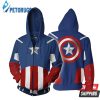 Marvel Comics Captain America Avengers Cosplay 3D Hoodie