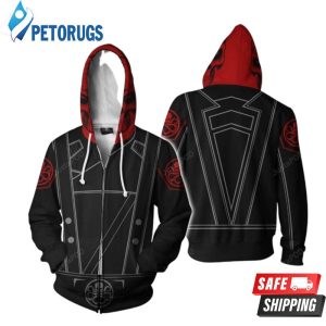 Marvel Comics Red Skull Hydra Cosplay 3D Hoodie