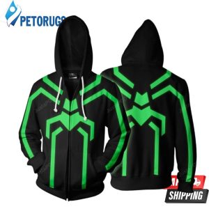 Marvel Comics Stealth Spider Man Cosplay 3D Hoodie