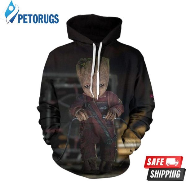 Marvel Guawordians Of The Galaxy Groot 3D Hoodie