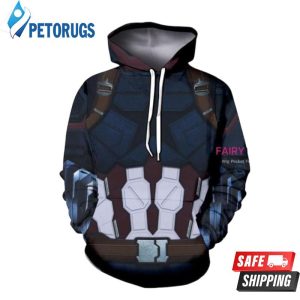 Marvel Hero Captain America 3D Hoodie