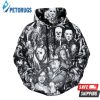 Mens All Horror Movie 3D Hoodie