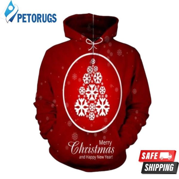 Merry Christmas And Happy New Year 3D Hoodie