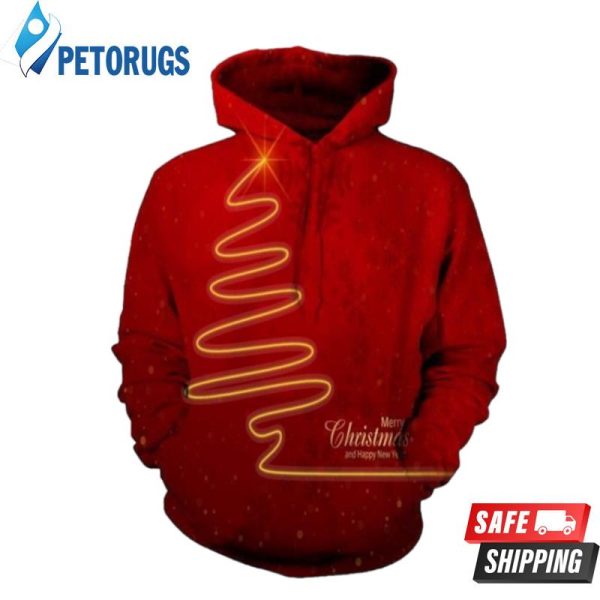 Merry Christmas Red 3D Hoodie