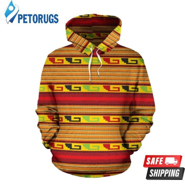 Mexican Blanket Ornament Pattern 3D Hoodie