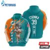 Miami Dolphins Larry Csonka 3D Hoodie