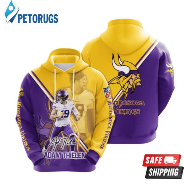 Minnesota Vikings Adam Thielen 3D Hoodie