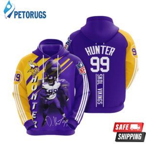 Minnesota Vikings Danielle Hunter 3D Hoodie