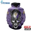 Minnesota Vikings Meta Skull 3D Hoodie