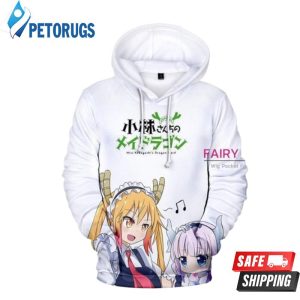 Miss Kobayashi Dragon Maid Tooru Kanna Kamui B 3D Hoodie