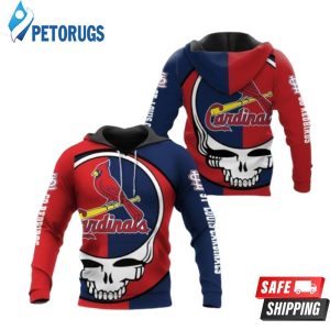 Mlb St Louis Cardinals Skull Men And Women Mlb St Louis Cardinals St Louis Cardinals 3D Hoodie