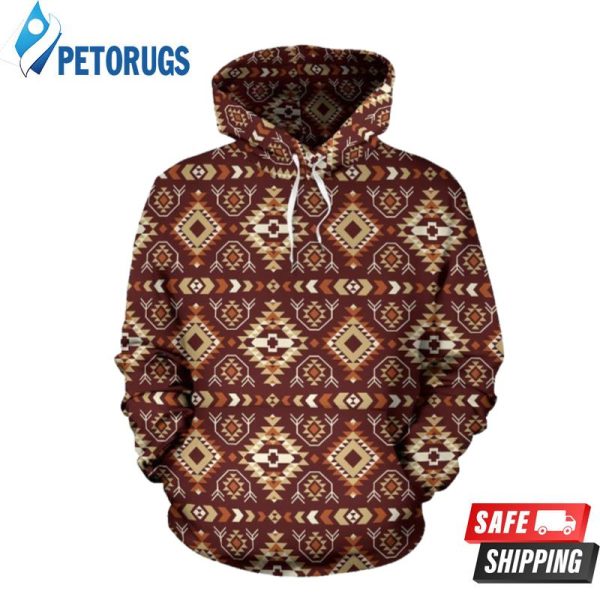 Navajo Native Color Pattern 3D Hoodie