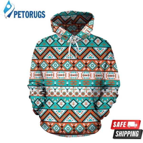 Navajo Style Pattern 3D Hoodie