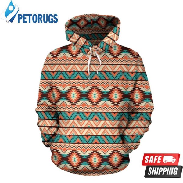 Navajo Western Style Pattern 3D Hoodie