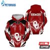 Ncaa Oklahoma Sooners Lightning 3D Hoodie