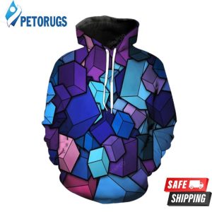 Neon Cubes 3D Hoodie