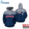 New England Patriots Ncaa Football Maori Tattoo Light Blue New England Patriots 3D Hoodie