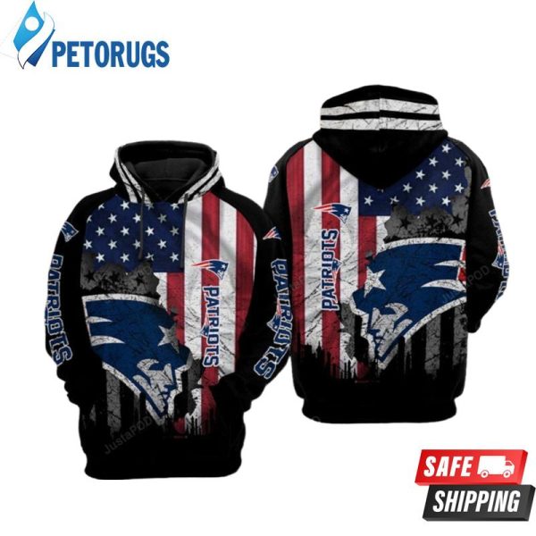 New England Patriots Nfl Football Flag American New England Patriots 3D Hoodie