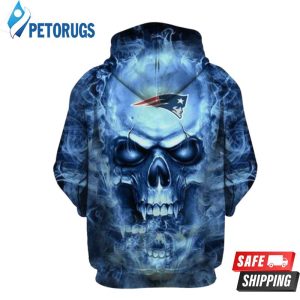 New England Patriots Nfl Football Skull 21607 3D Hoodie