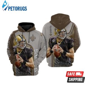 New Orleans Saints Nfl Football Drew Brees New Orleans Saints Drew Brees 3D Hoodie