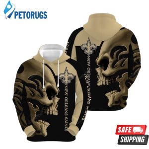 New Orleans Saints Skull Men And Women New Orleans Saints Nfl New Orleans Saints Full High Quality 2020 3D Hoodie