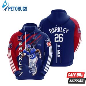 New York Giants Saquon Barkley 3D Hoodie