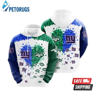 New York Giants Vs New York Jets 3D Hoodie