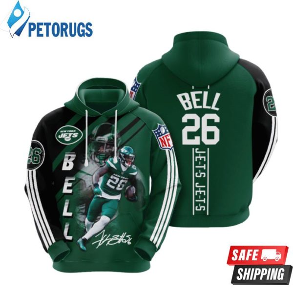 New York Jets Leveon Bell 3D Hoodie