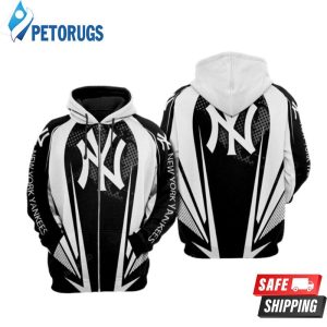 New York Yankees Nfl Football Big Logo Black White New York Yankees New York Yankees 3D Hoodie