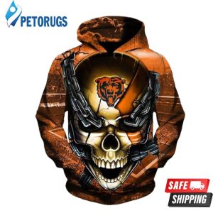 Nfl Chicago Bears Skull Men And Women Chicago Bears Chicago Bears 3D Hoodie