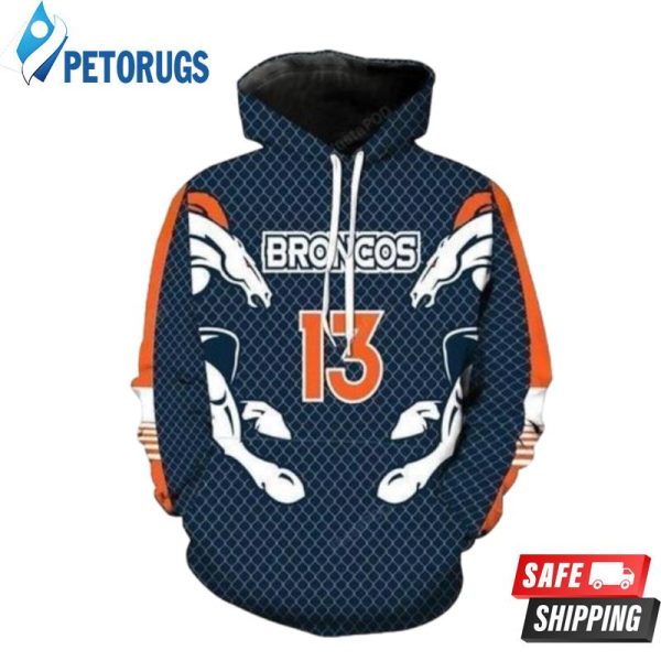 Nfl Denver Broncos Number 13 2020 3D Hoodie