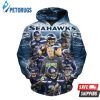 Nfl Seattle Seahawks All Star Players 3D Hoodie