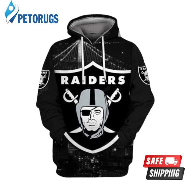 Oakland Raiders Pocket 3D Hoodie