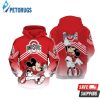 Ohio State Buckeyes Mickey 3D Hoodie