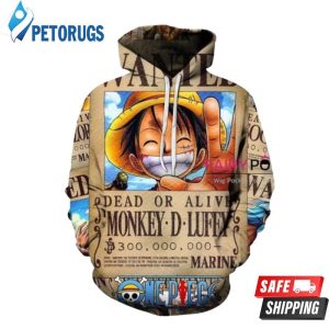 One Piece Monkey D Luffy H 3D Hoodie