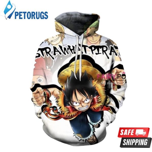 One Piece Monkey D Luffy Roronoa Zoro Sanji Tony Tony Chopper 3D Hoodie