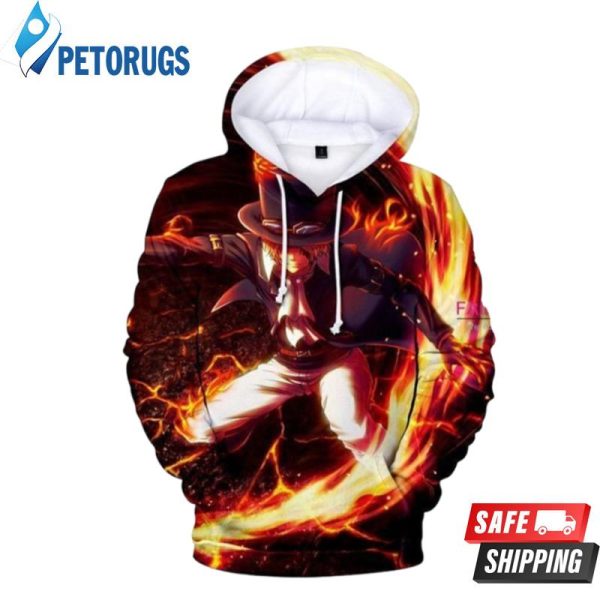 One Piece Sabo Russet 3D Hoodie