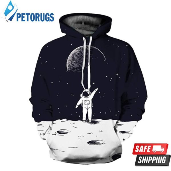 One Small Step For A Man One Giant Leap For Mankind 3D Hoodie