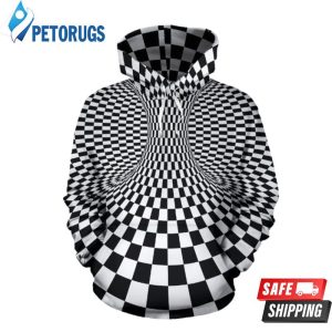 Optical Illusion Projection Torus 3D Hoodie