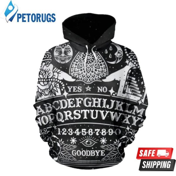 Ouija Witch 3D Hoodie